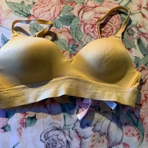 Pink Victoria Secret Women’s Yellow Bra Size 32A